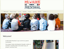 Tablet Screenshot of milwaukiepreschool.com